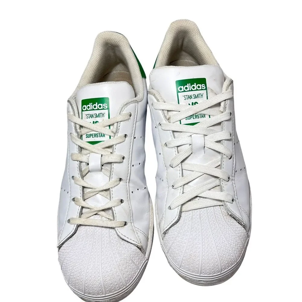 Adidas‎ Superstar Stan Smith Men's Shoes Size 6 Cloud J White Green